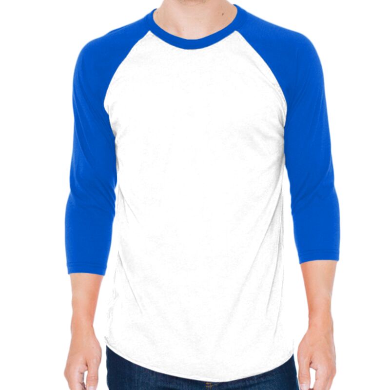 50/50 Raglan Three-Quarter Sleeve Tee Thumbnail