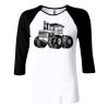 Ladies' Baby Rib 3/4-Sleeve Contrast Raglan T-Shirt Thumbnail