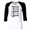 Ladies' Baby Rib 3/4-Sleeve Contrast Raglan T-Shirt Thumbnail