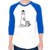 50/50 Raglan Three-Quarter Sleeve Tee Thumbnail
