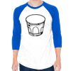 50/50 Raglan Three-Quarter Sleeve Tee Thumbnail