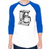 50/50 Raglan Three-Quarter Sleeve Tee Thumbnail