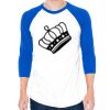 50/50 Raglan Three-Quarter Sleeve Tee Thumbnail