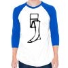 50/50 Raglan Three-Quarter Sleeve Tee Thumbnail
