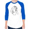 50/50 Raglan Three-Quarter Sleeve Tee Thumbnail