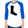 50/50 Raglan Three-Quarter Sleeve Tee Thumbnail