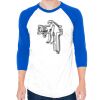 50/50 Raglan Three-Quarter Sleeve Tee Thumbnail