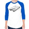 50/50 Raglan Three-Quarter Sleeve Tee Thumbnail