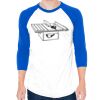 50/50 Raglan Three-Quarter Sleeve Tee Thumbnail
