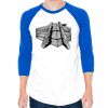 50/50 Raglan Three-Quarter Sleeve Tee Thumbnail