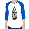 50/50 Raglan Three-Quarter Sleeve Tee Thumbnail