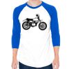 50/50 Raglan Three-Quarter Sleeve Tee Thumbnail